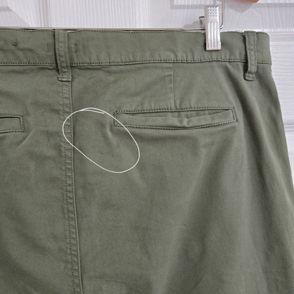 J.Crew Chino Khaki Pants Women's Plus Size 32 Green Ankle Cotton Boho Minimalist - Picture 10 of 13